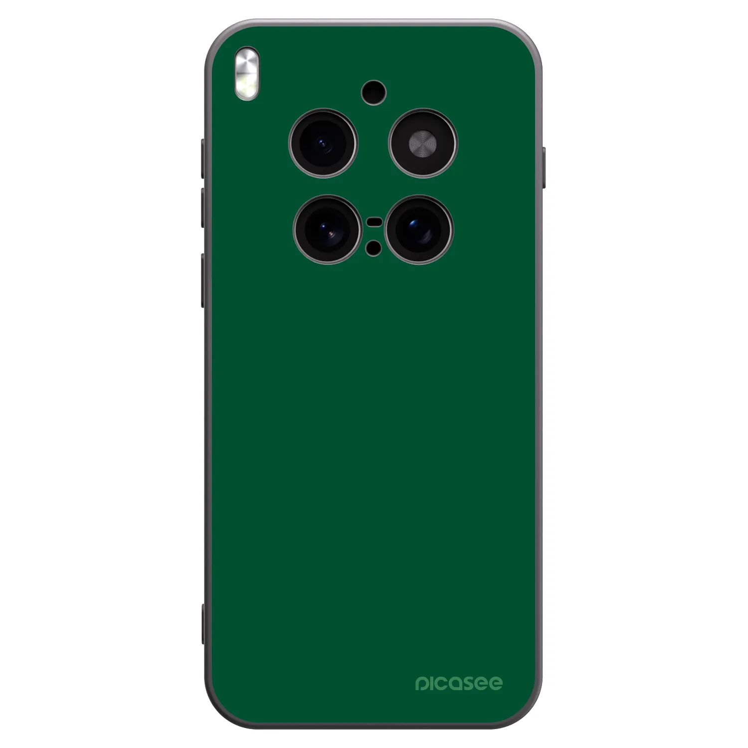 Picasee Vivo X300 Pro Hülle - Schwarzes Silikon - Green Gleam