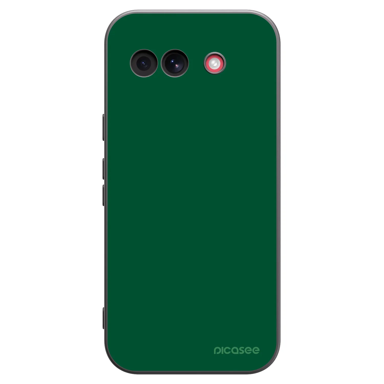 Picasee Google Pixel 10a Hülle - Schwarzes Silikon - Green Gleam