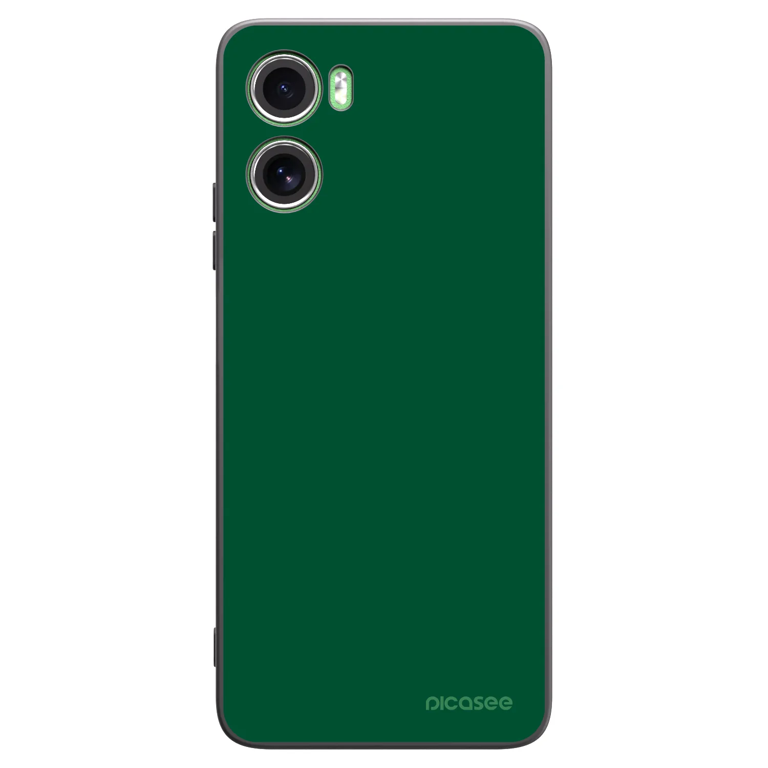 Picasee Motorola Moto G06 Hülle - Schwarzes Silikon - Green Gleam