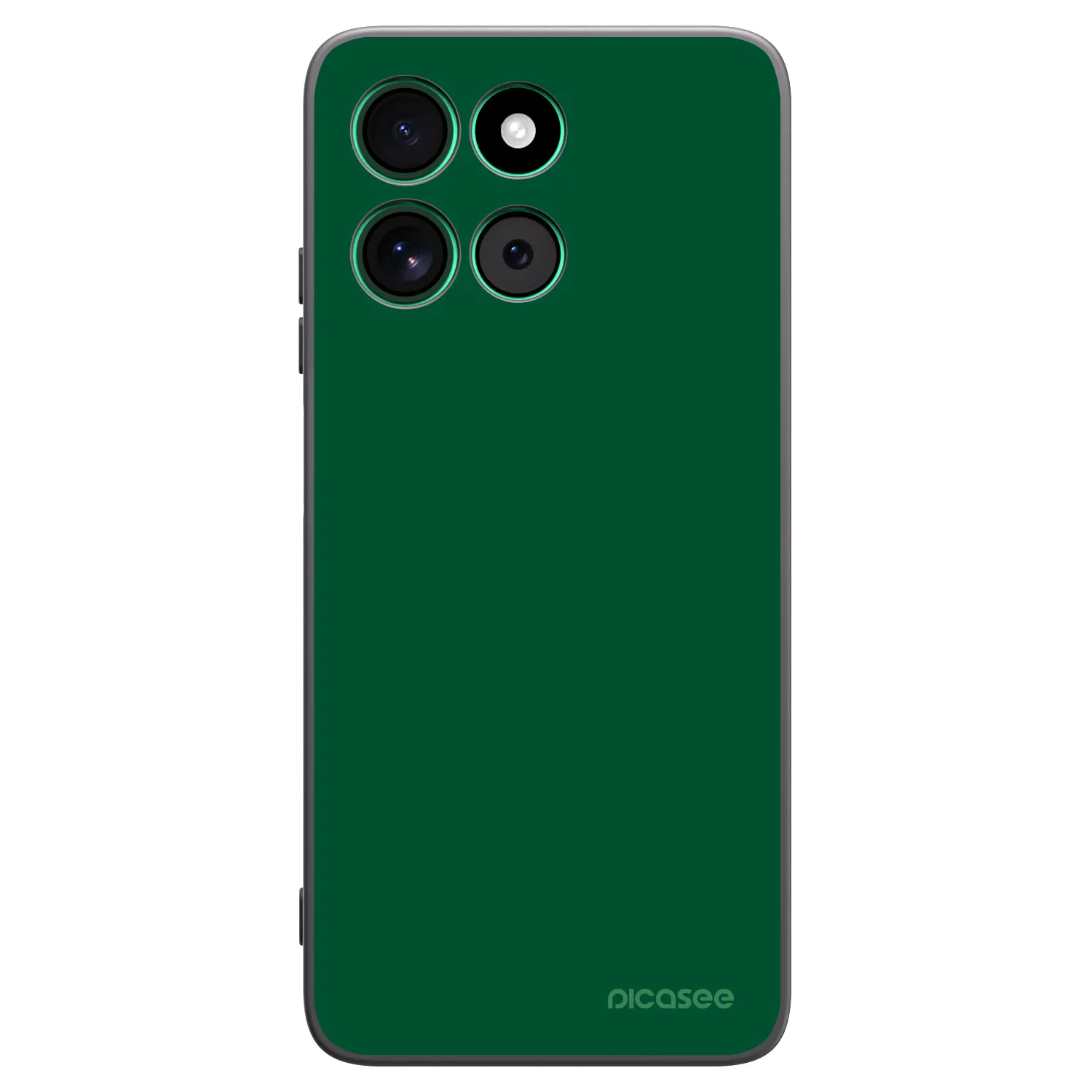Picasee Motorola Moto G57 Power Hülle - Schwarzes Silikon - Green Gleam