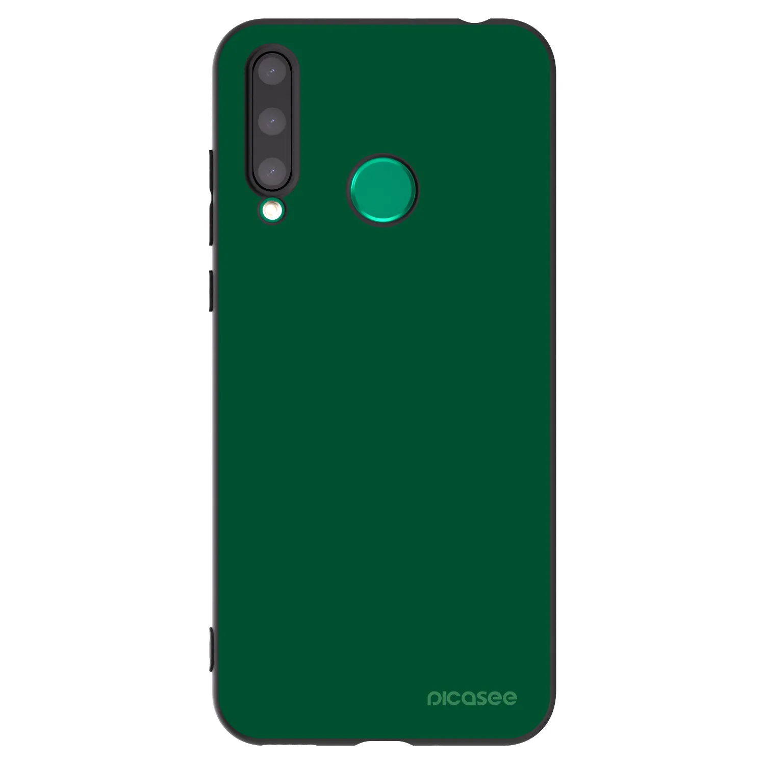 Picasee Honor 20 Lite Hülle - Schwarzes Silikon - Green Gleam