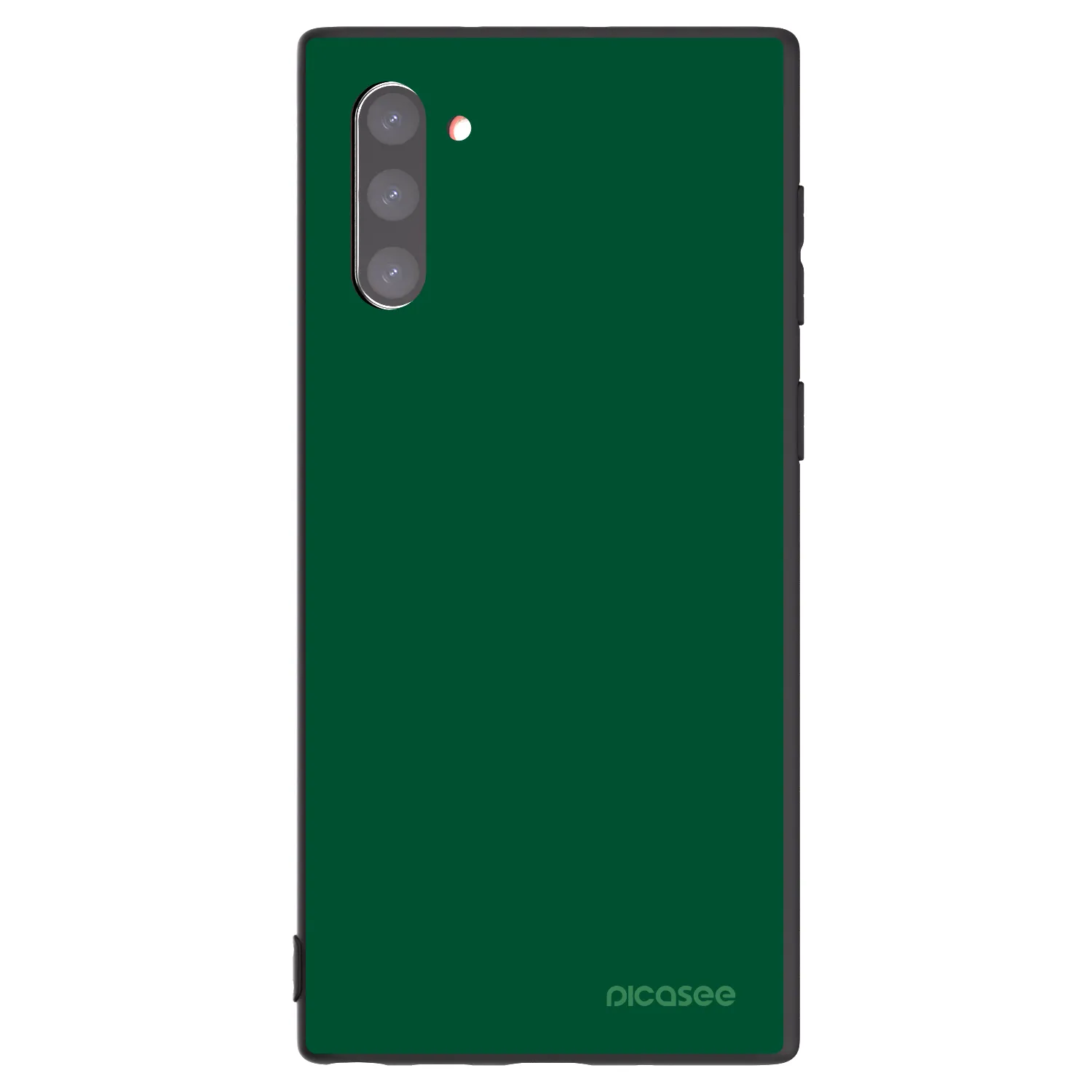 Picasee Samsung Galaxy Note 10 N970F Hülle - Schwarzes Silikon - Green Gleam