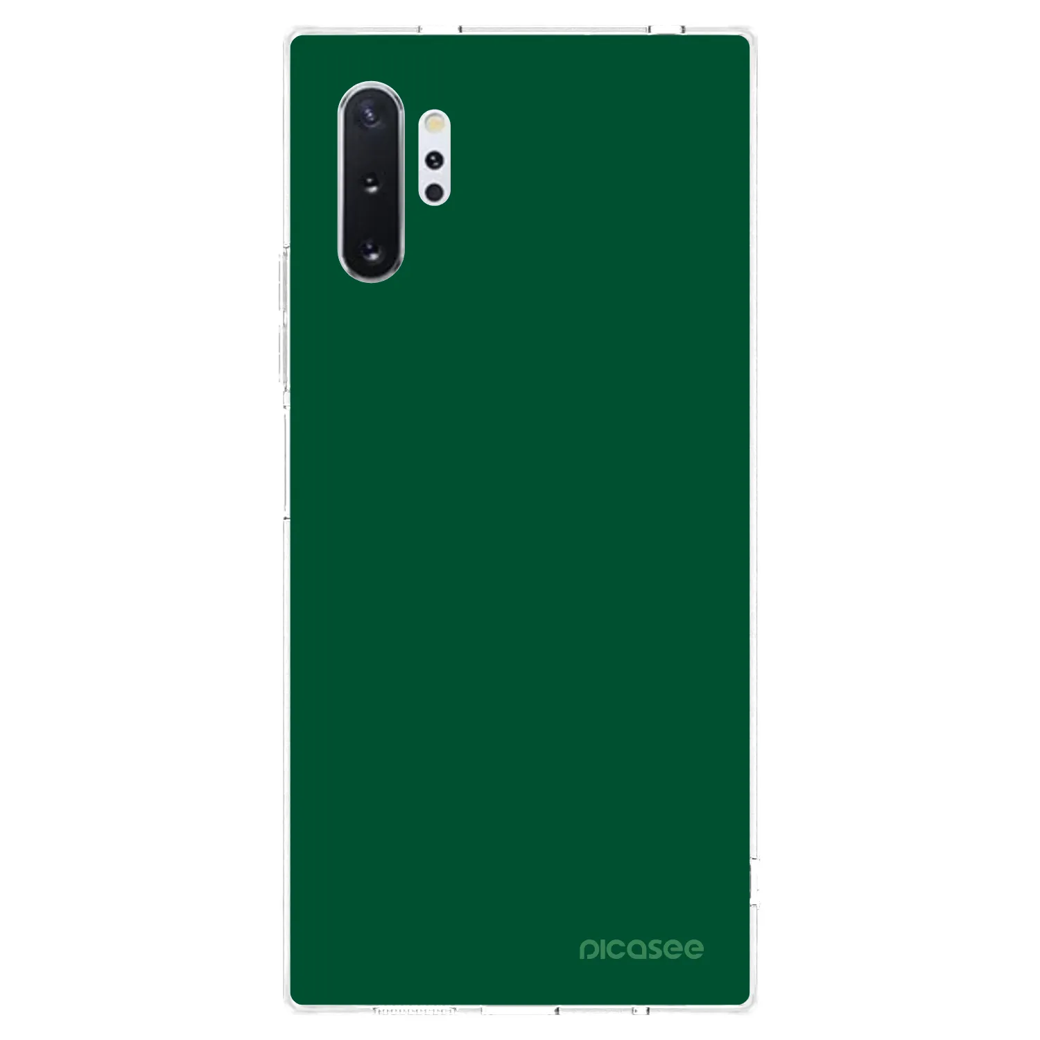 Picasee Samsung Galaxy Note 10+ N975F Hülle - Transparentes Silikon - Green Gleam
