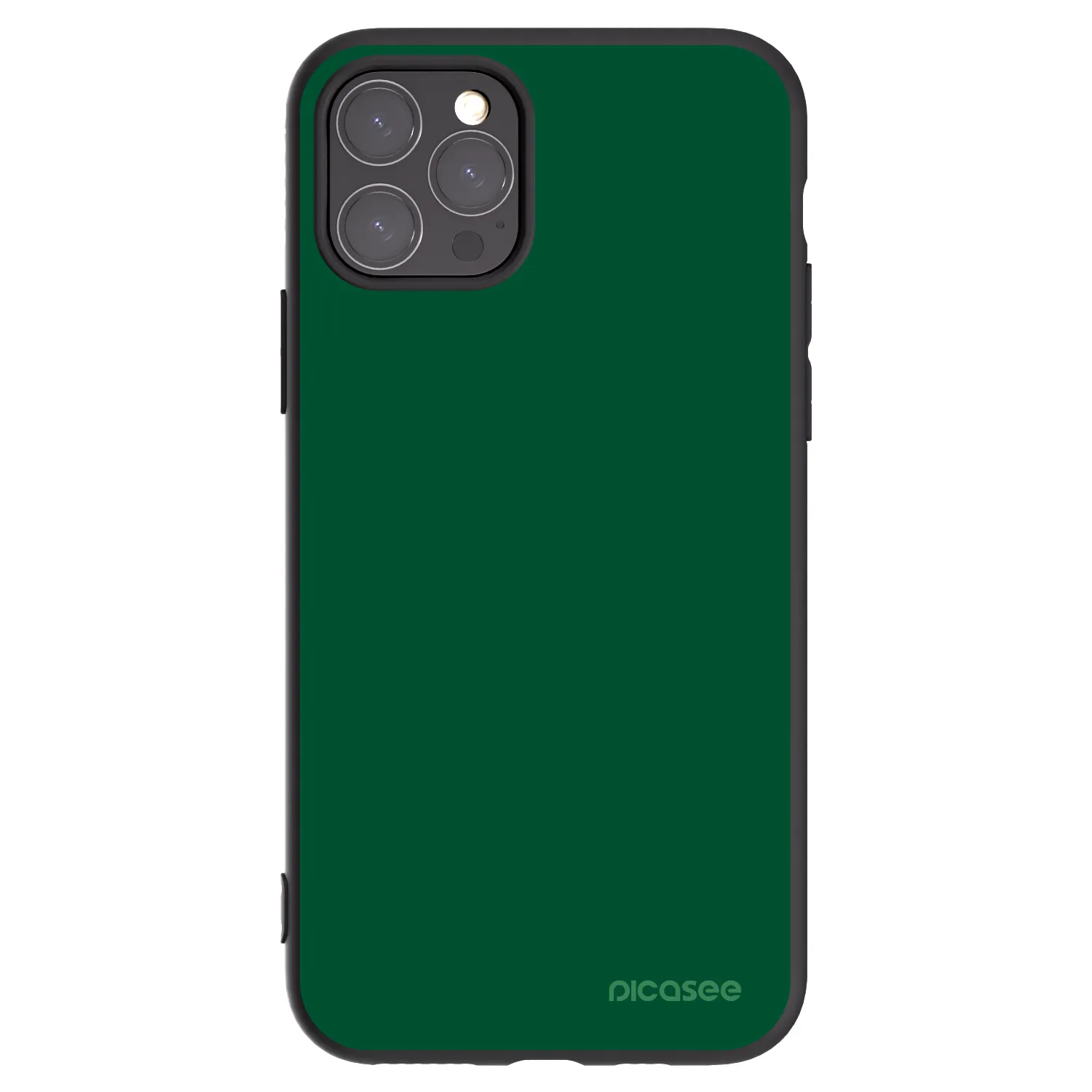 Picasee Apple iPhone 11 Pro Hülle - Schwarzes Silikon - Green Gleam