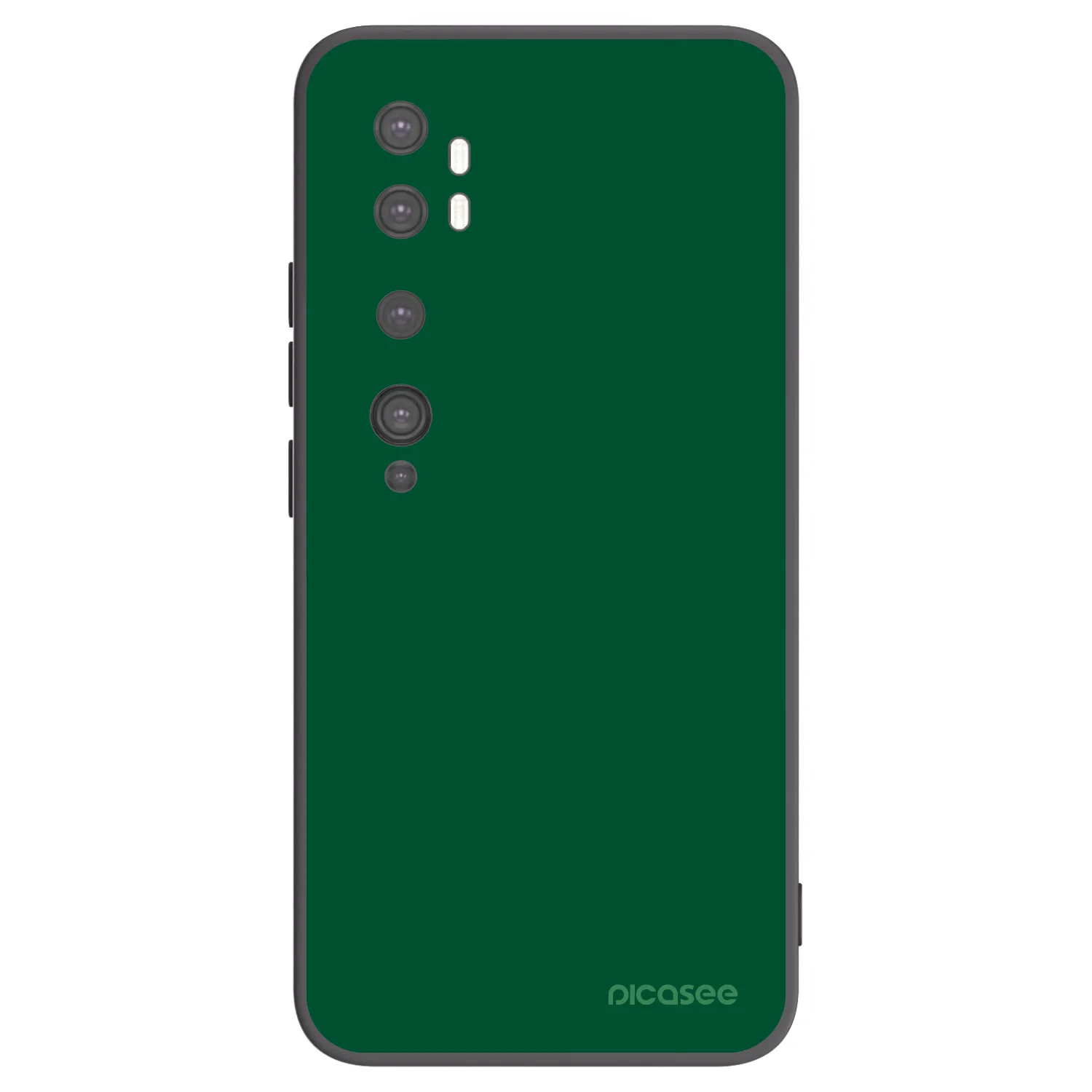 Picasee Xiaomi Mi Note 10 (Pro) Hülle - Schwarzes Silikon - Green Gleam