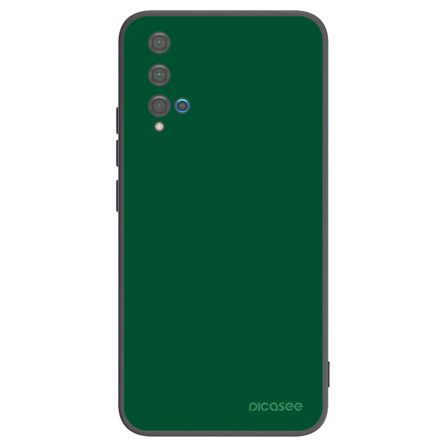 Picasee Huawei Nova 5T Hülle - Schwarzes Silikon - Green Gleam