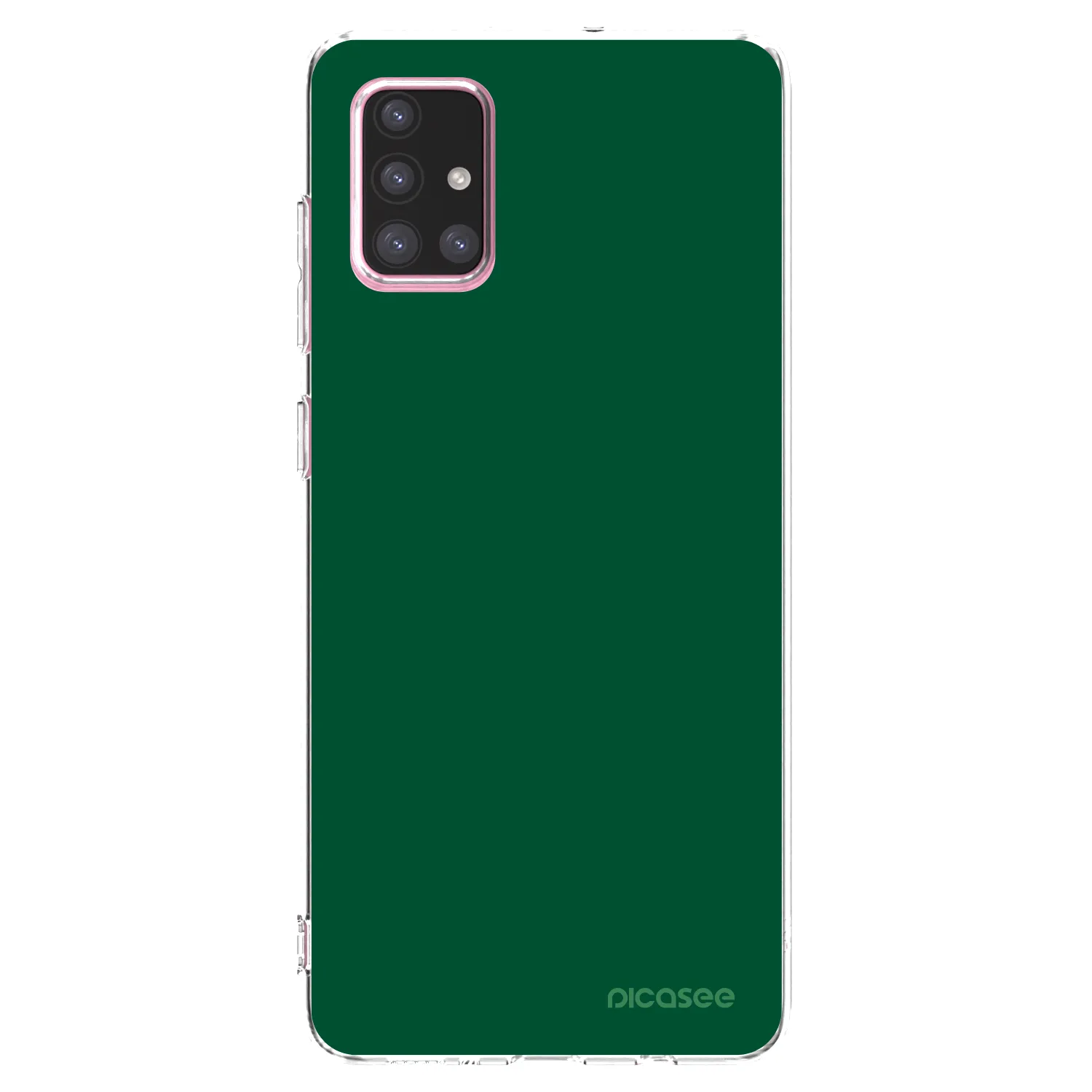 Picasee Samsung Galaxy A71 A715F Hülle - Transparentes Silikon - Green Gleam