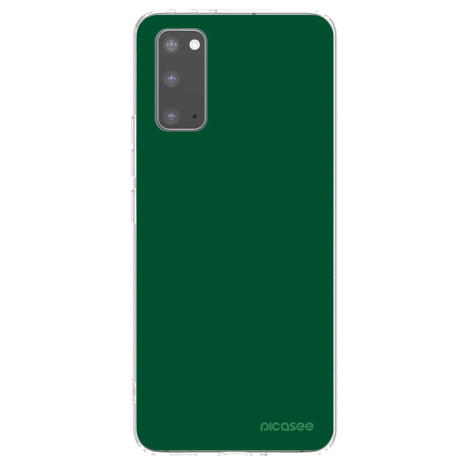 Picasee Samsung Galaxy S20 G980F Hülle - Transparentes Silikon - Green Gleam