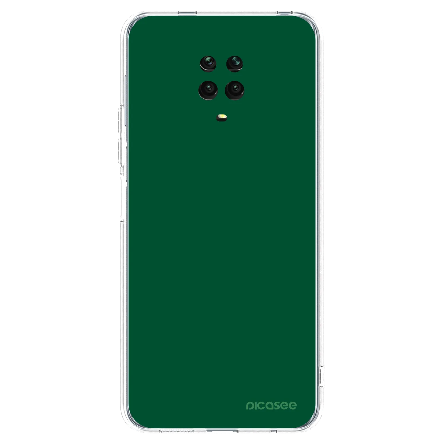 Picasee Xiaomi Redmi Note 9S Hülle - Transparentes Silikon - Green Gleam