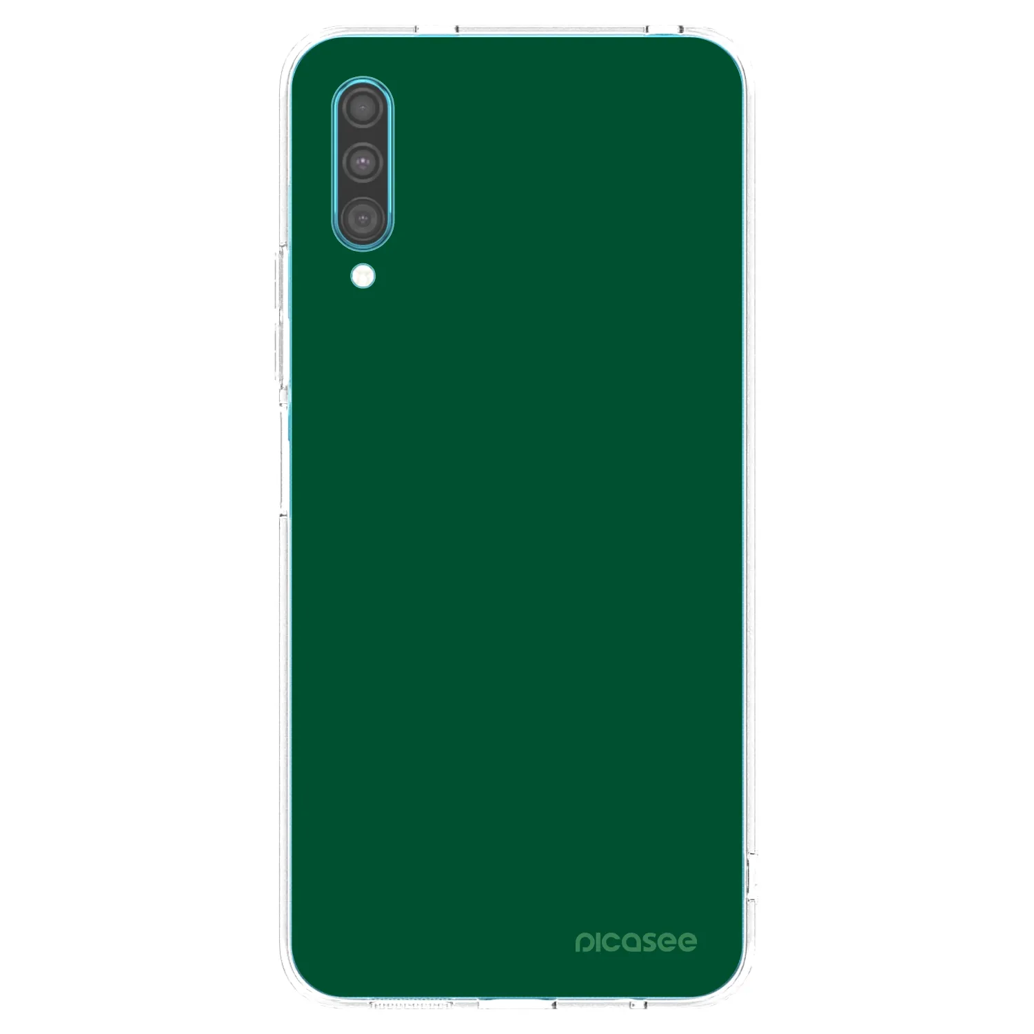Picasee Samsung Galaxy A30s A307F Hülle - Transparentes Silikon - Green Gleam