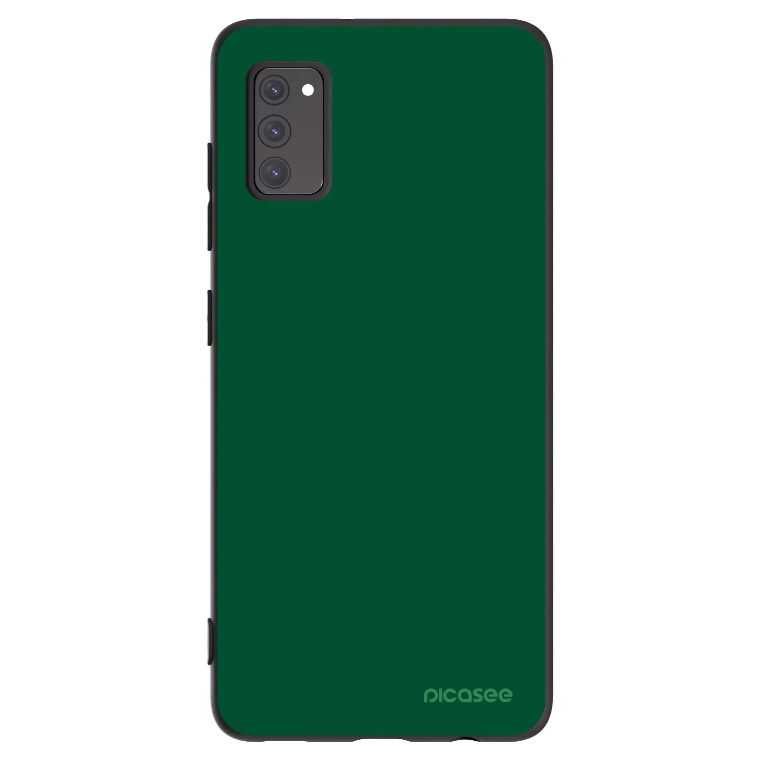 Picasee Samsung Galaxy A41 A415F Hülle - Schwarzes Silikon - Green Gleam