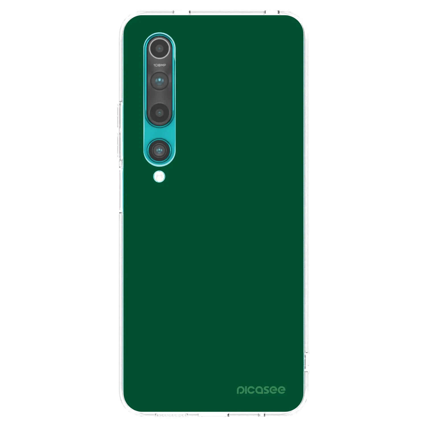 Picasee Xiaomi Mi 10 Hülle - Transparentes Silikon - Green Gleam