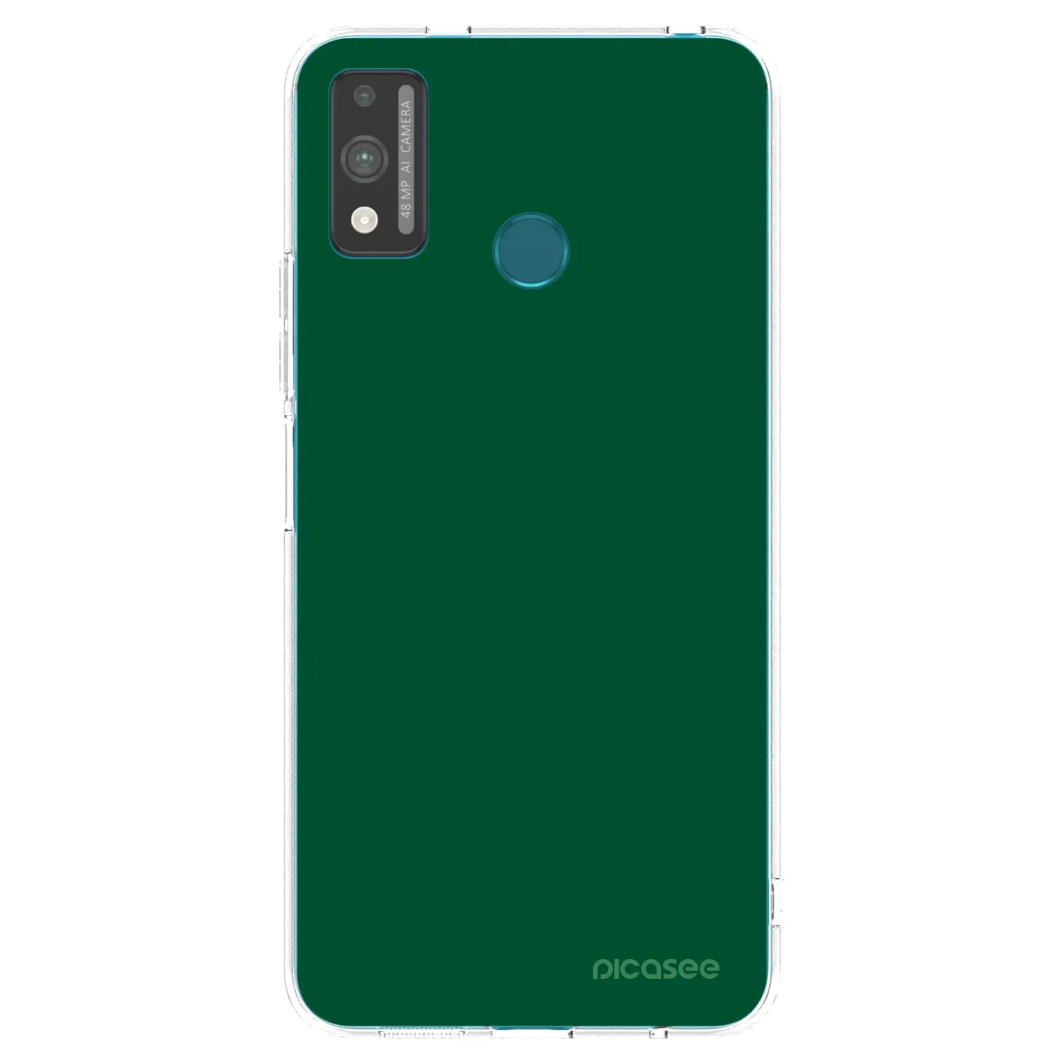 Picasee Honor 9X Lite Hülle - Transparentes Silikon - Green Gleam