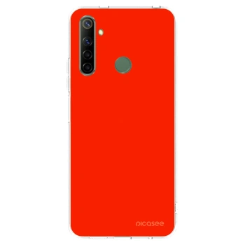 Picasee Realme 5 Hülle - Transparentes Silikon - Maranello Red