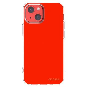 Picasee Apple iPhone 13 mini Hülle - Transparentes Silikon - Maranello Red