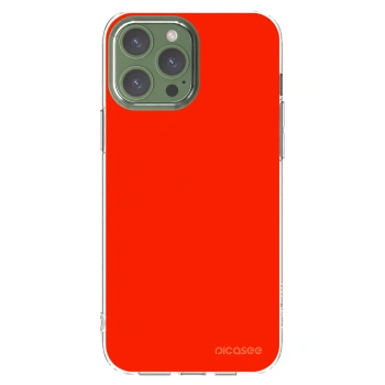 Picasee Apple iPhone 13 Pro Max Hülle - Transparentes Silikon - Maranello Red