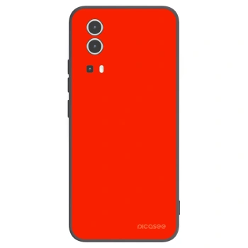 Picasee Vivo Y72 5G Hülle - Schwarzes Silikon - Maranello Red