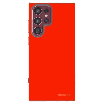 Picasee Samsung Galaxy S22 Ultra 5G Hülle - Transparentes Silikon - Maranello Red