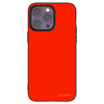 Picasee Apple iPhone 14 Pro Max Hülle - Schwarzes Silikon - Maranello Red
