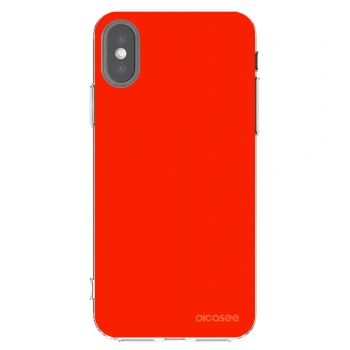 Picasee Apple iPhone X/XS Hülle - Transparentes Silikon - Maranello Red