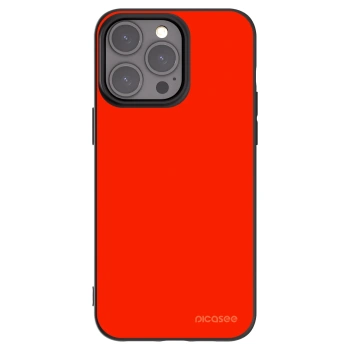 Picasee Apple iPhone 15 Pro Max Hülle - Schwarzes Silikon - Maranello Red