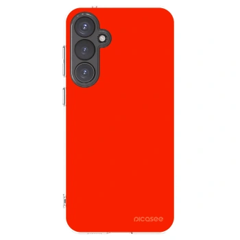 Picasee Samsung Galaxy S23 FE S711B Hülle - Transparentes Silikon - Maranello Red