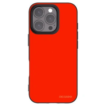 Picasee Apple iPhone 16 Pro Hülle - Schwarzes Silikon - Maranello Red