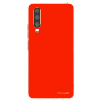 Picasee Huawei P30 Hülle - Transparentes Silikon - Maranello Red