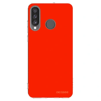 Picasee Huawei P30 Lite Hülle - Transparentes Silikon - Maranello Red