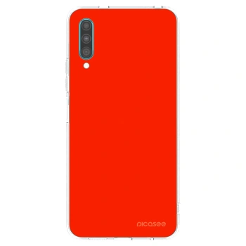 Picasee Samsung Galaxy A30s A307F Hülle - Transparentes Silikon - Maranello Red
