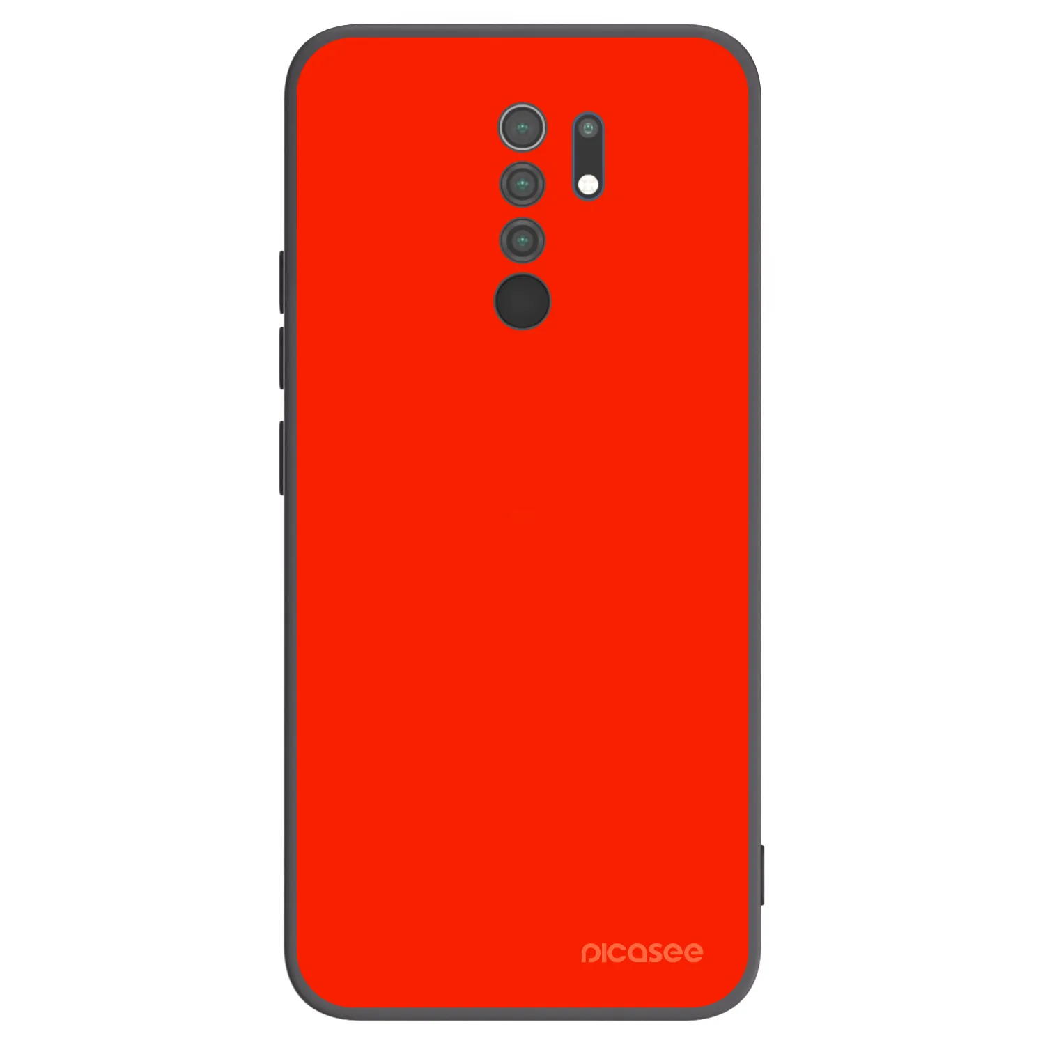 Picasee Xiaomi Redmi 9 Hülle - Schwarzes Silikon - Maranello Red