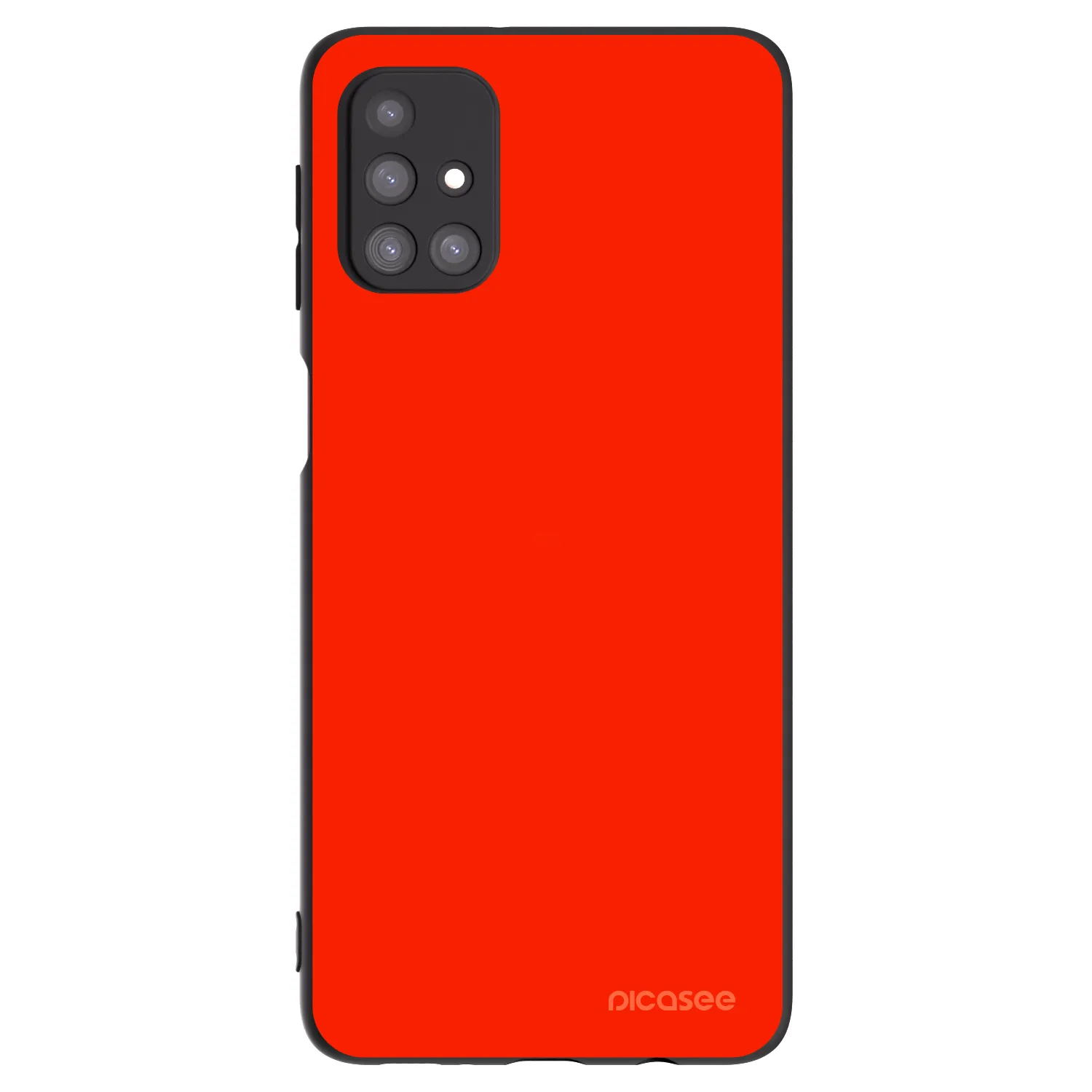 Picasee Samsung Galaxy M31s Hülle - Schwarzes Silikon - Maranello Red