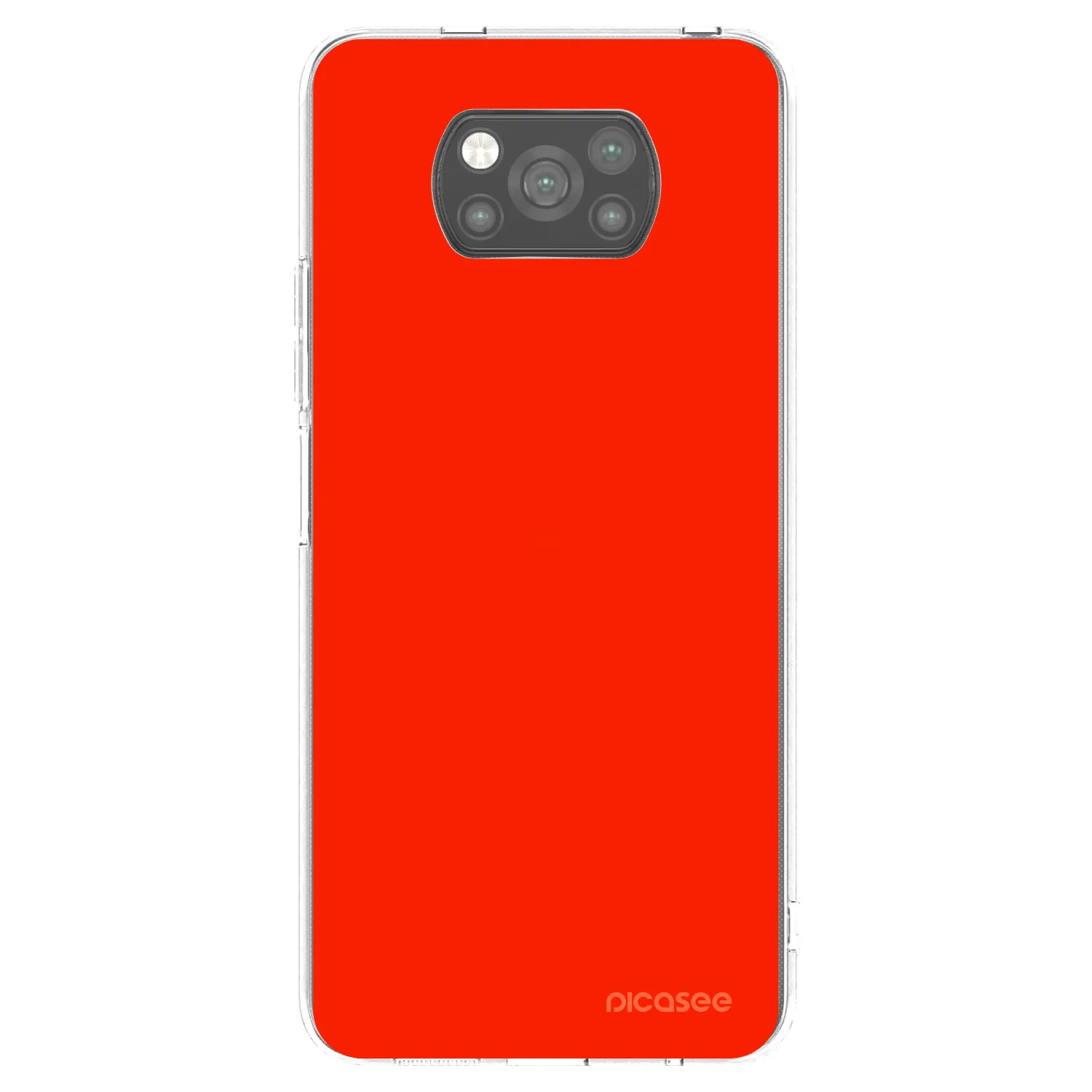 Picasee Xiaomi Poco X3 Hülle - Schwarzes Silikon - Maranello Red