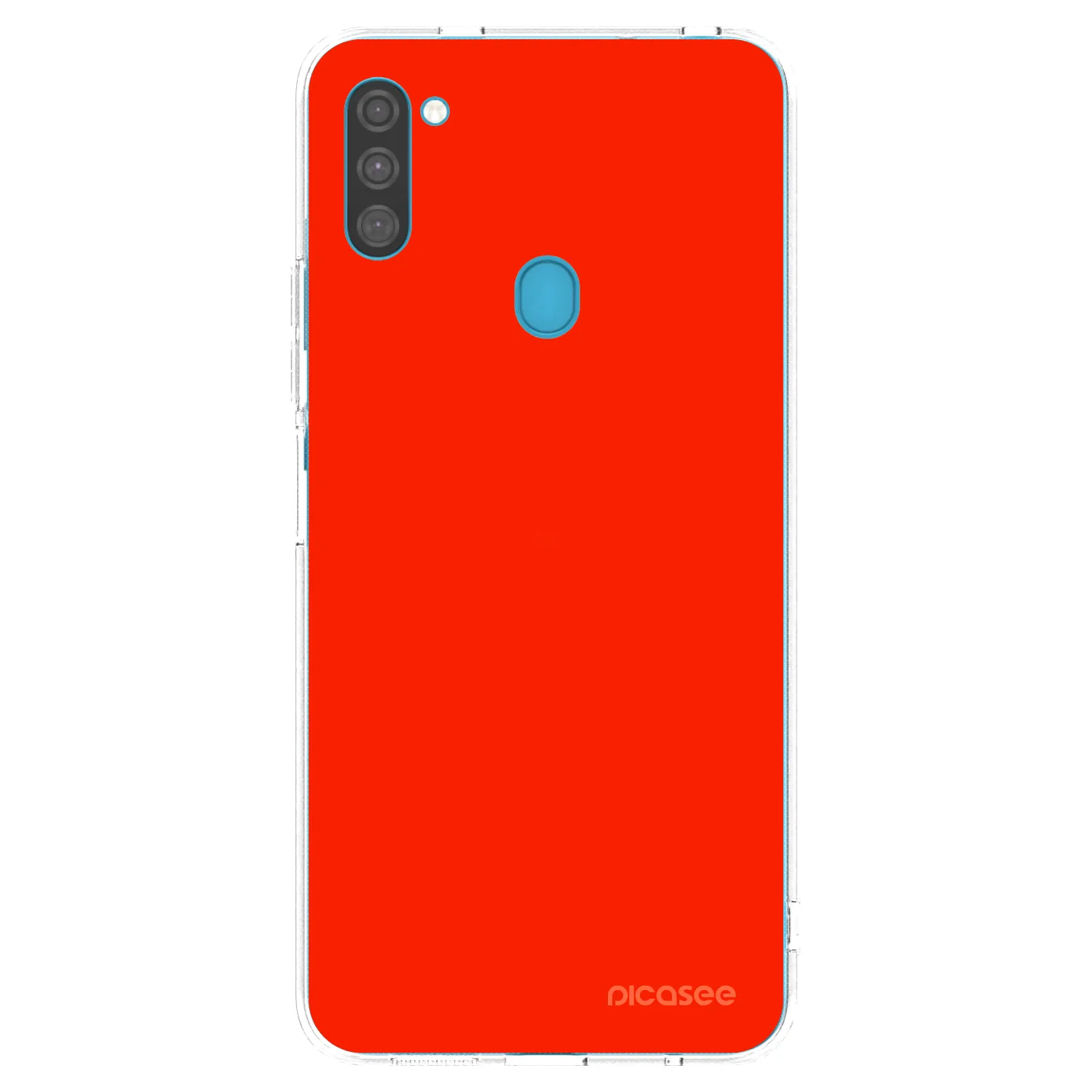 Picasee Samsung Galaxy M11 Hülle - Transparentes Silikon - Maranello Red