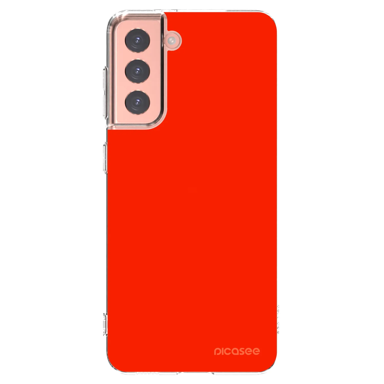 Picasee Samsung Galaxy S21 5G G991B Hülle - Transparentes Silikon - Maranello Red