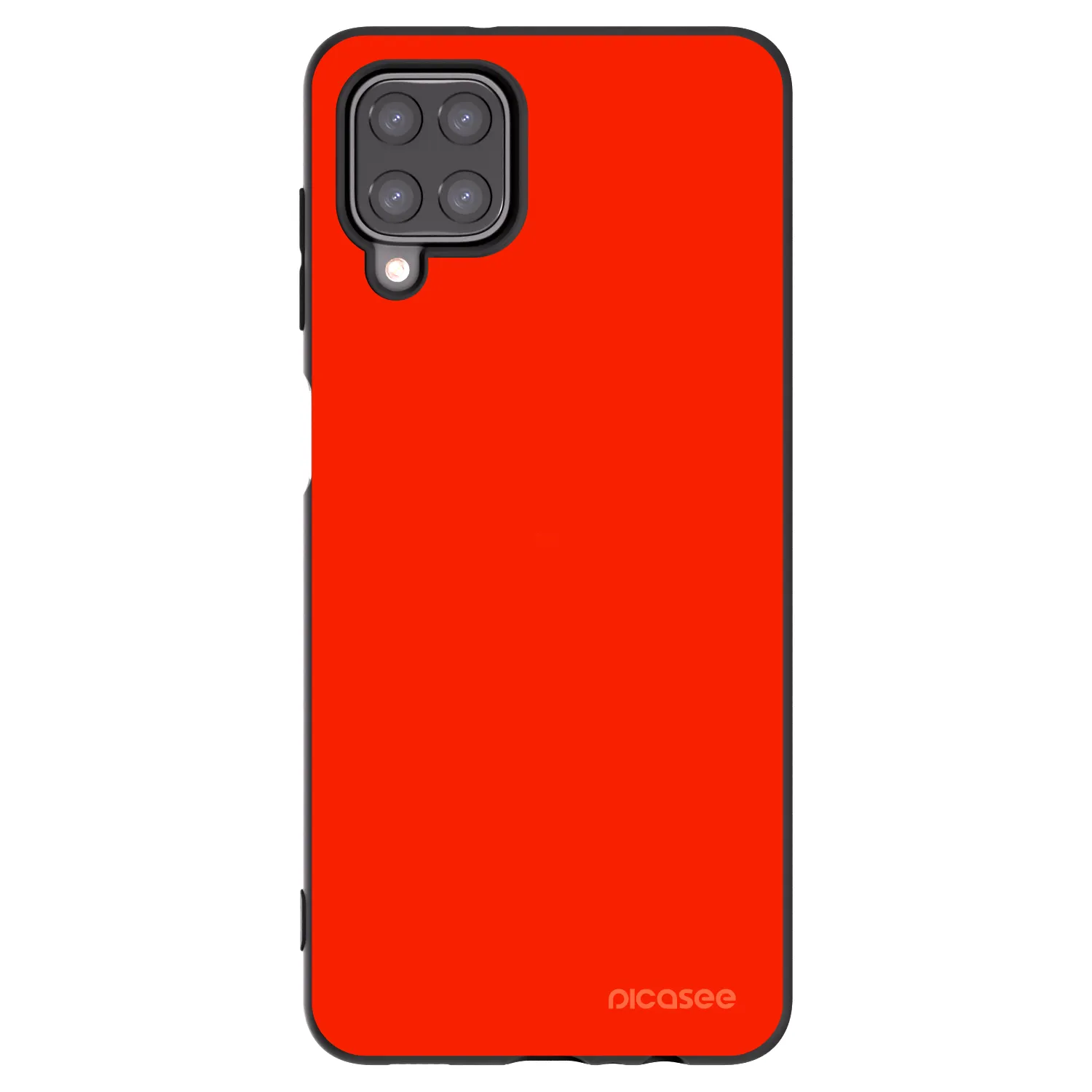 Picasee Samsung Galaxy A12 A125F Hülle - Schwarzes Silikon - Maranello Red