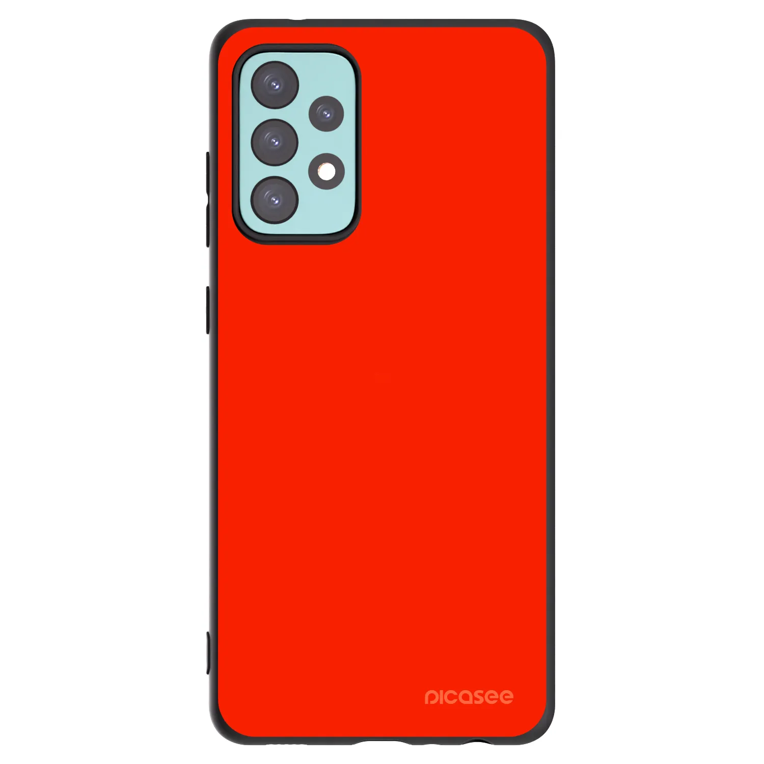 Picasee Samsung Galaxy A72 A725F Hülle - Schwarzes Silikon - Maranello Red