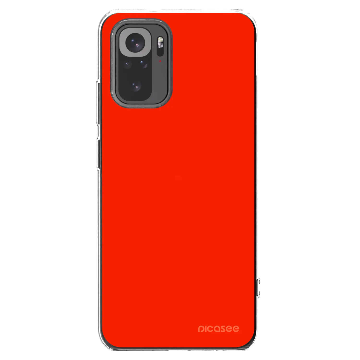 Picasee Xiaomi Redmi Note 10S Hülle - Transparentes Silikon - Maranello Red