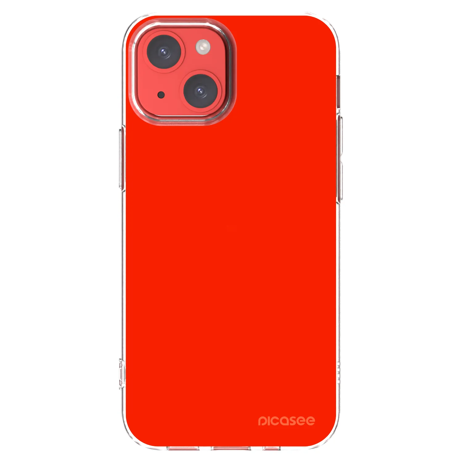 Picasee Apple iPhone 13 mini Hülle - Transparentes Silikon - Maranello Red