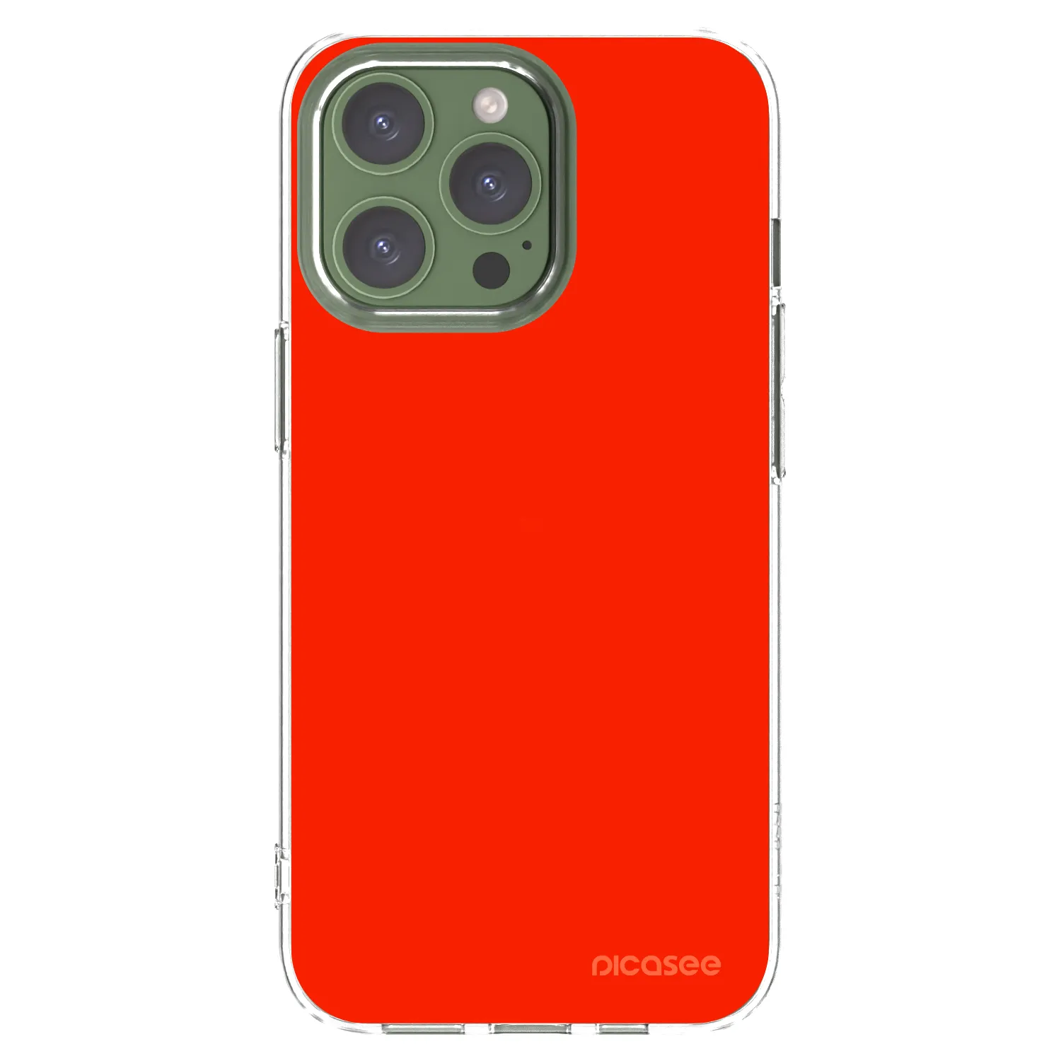 Picasee Apple iPhone 13 Pro Hülle - Transparentes Silikon - Maranello Red