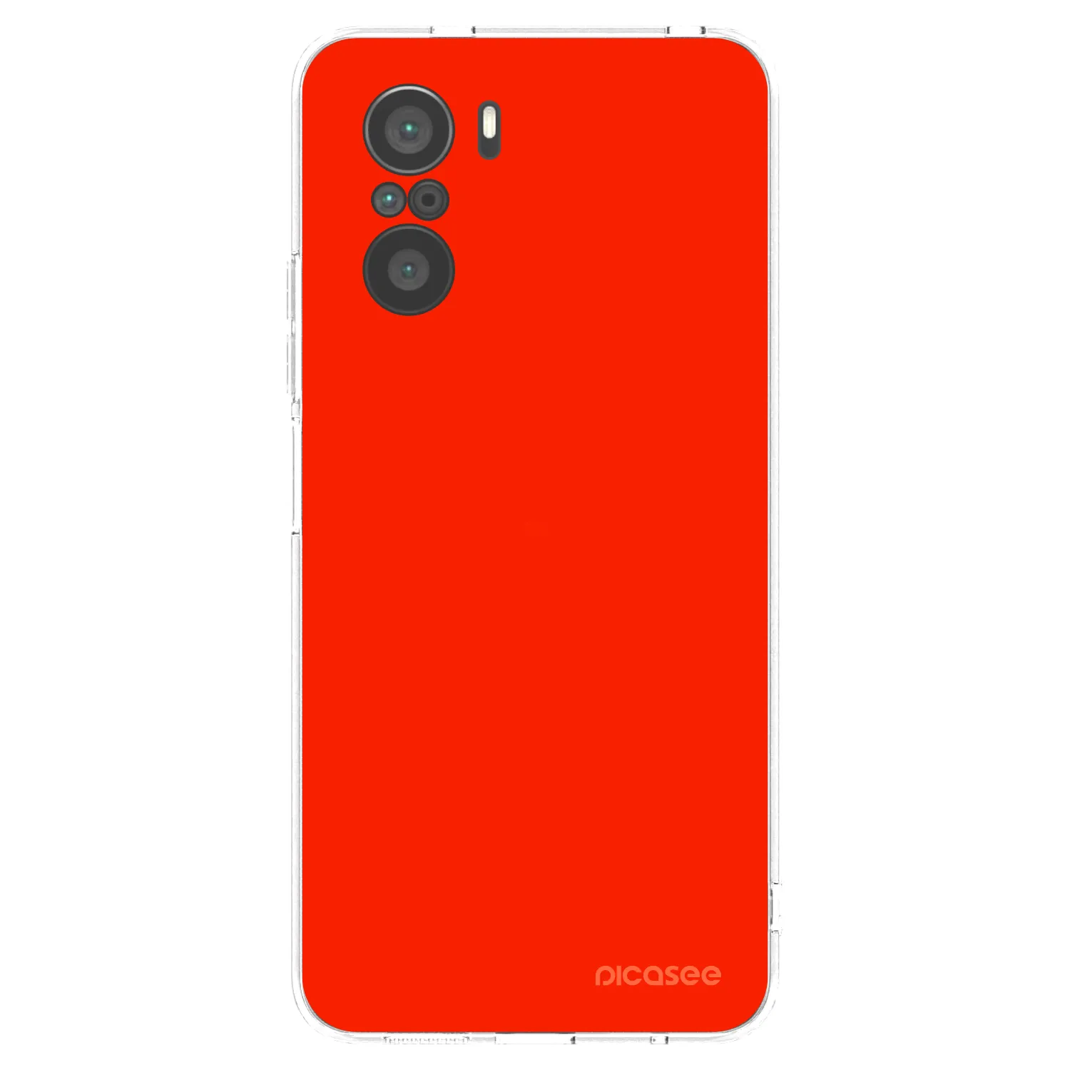 Picasee Xiaomi Poco F3 Hülle - Transparentes Silikon - Maranello Red