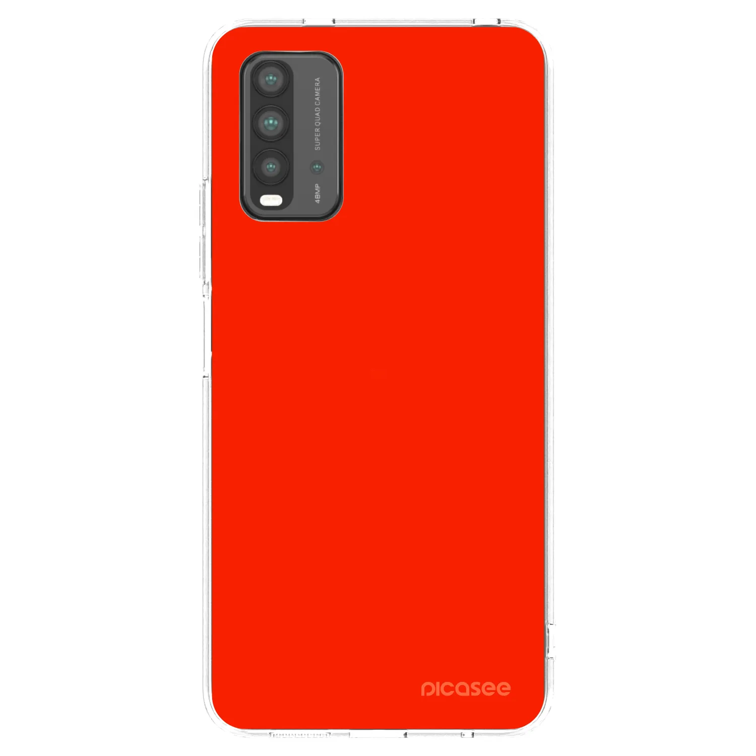 Picasee Xiaomi Redmi 9T Hülle - Transparentes Silikon - Maranello Red