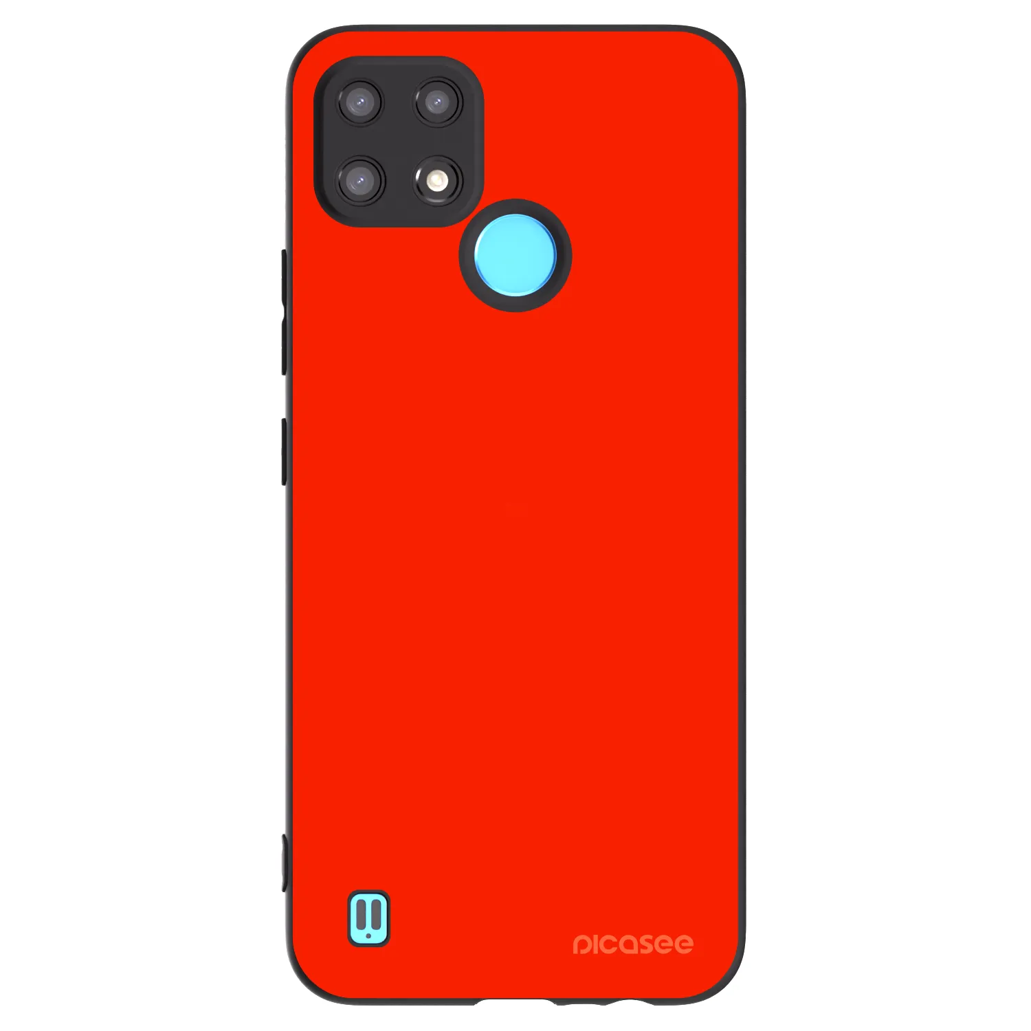 Picasee Realme C21 Hülle - Schwarzes Silikon - Maranello Red