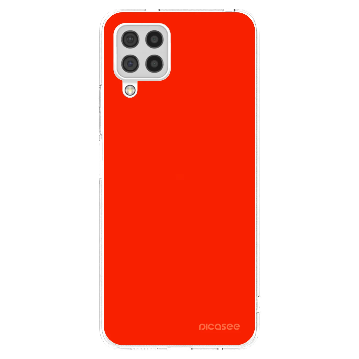 Picasee Samsung Galaxy A22 A225F 4G Hülle - Transparentes Silikon - Maranello Red