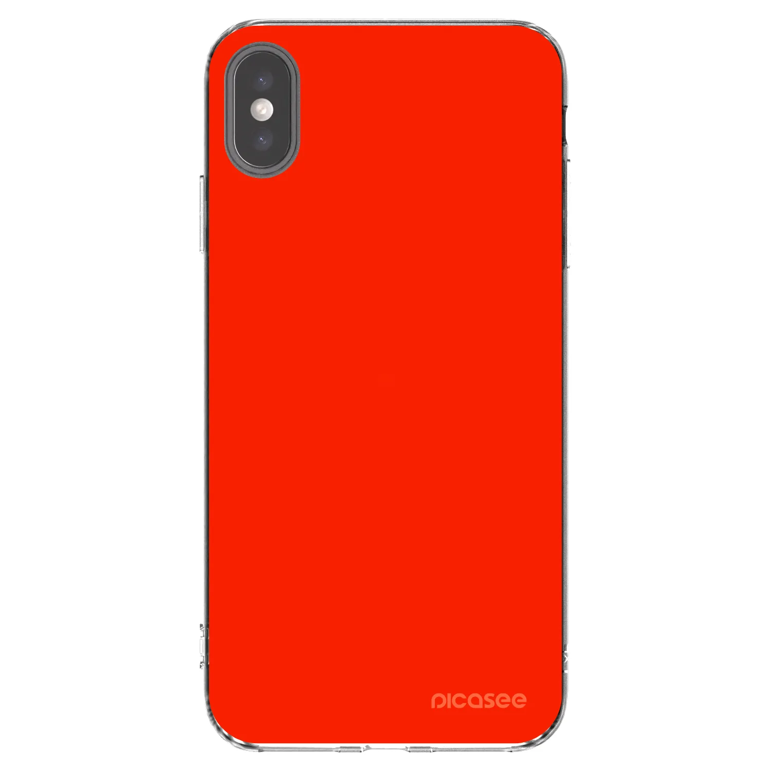 Picasee Apple iPhone XS Max Hülle - Transparentes Silikon - Maranello Red