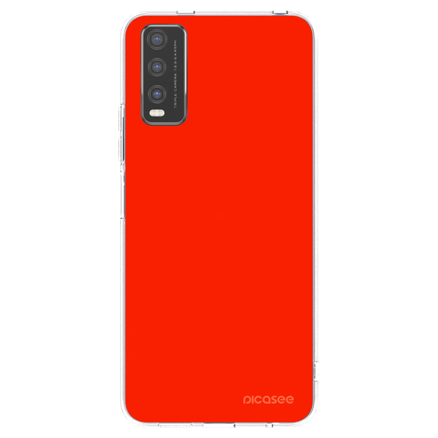 Picasee Vivo Y20s Hülle - Transparentes Silikon - Maranello Red