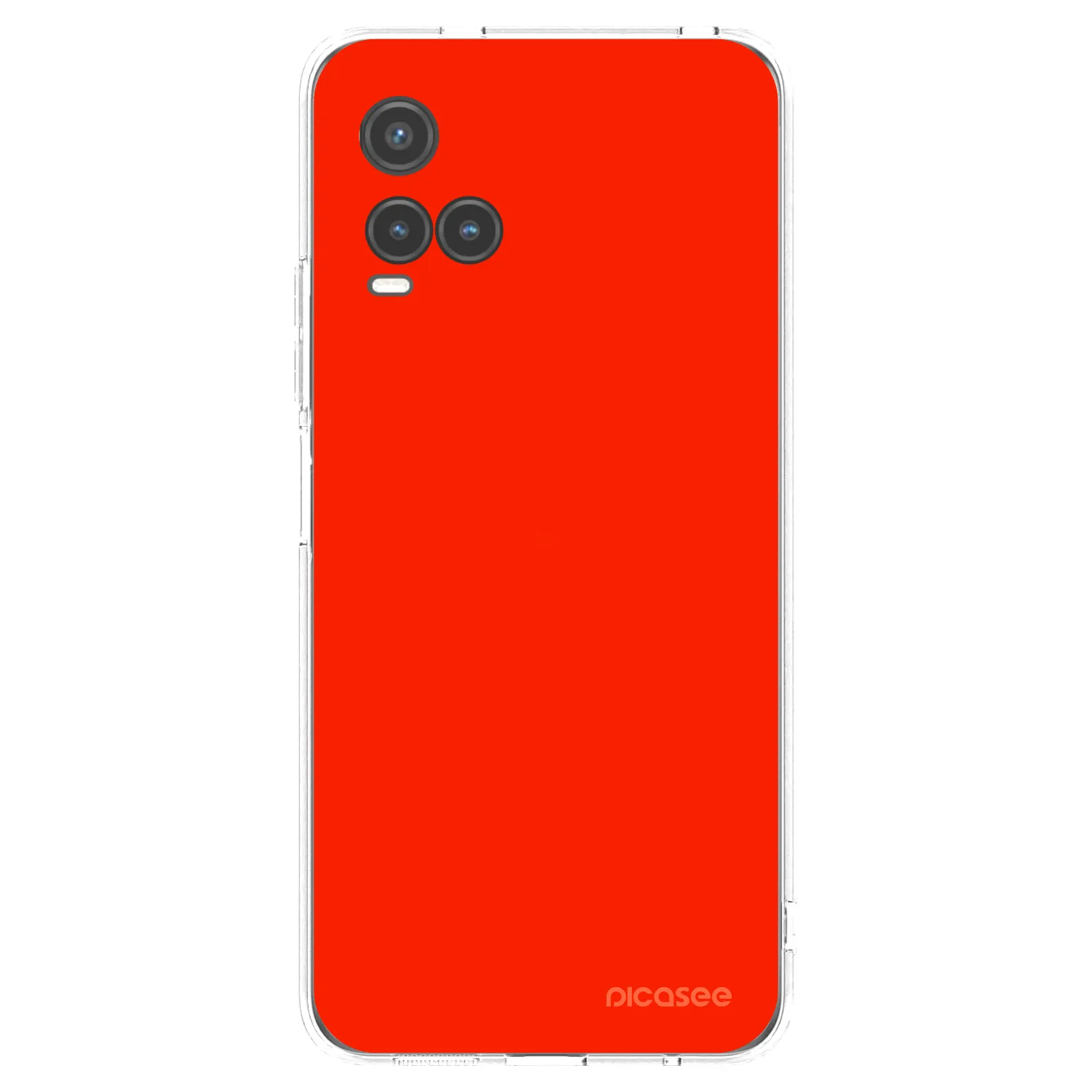 Picasee Vivo Y33s Hülle - Transparentes Silikon - Maranello Red