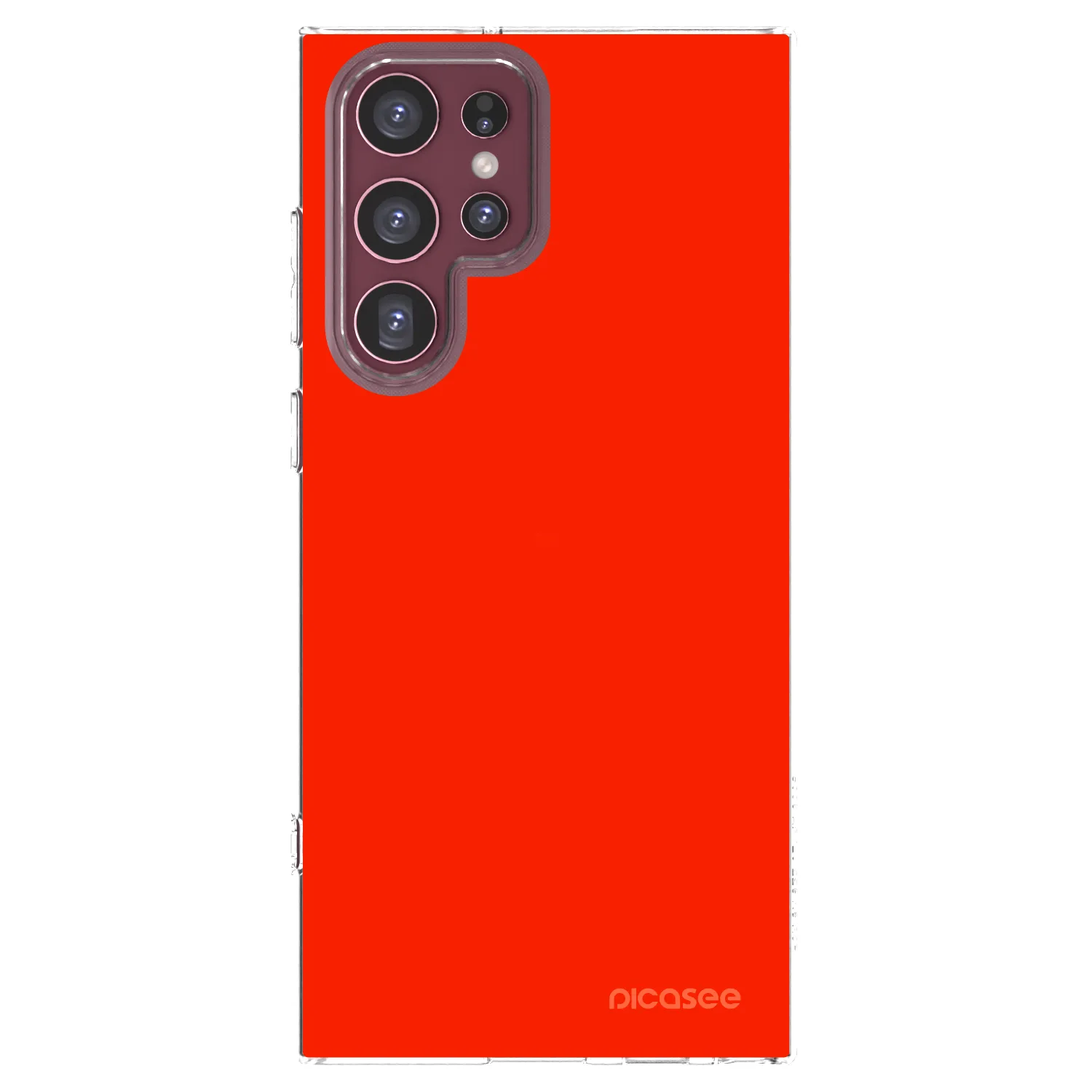 Picasee Samsung Galaxy S22 Ultra 5G Hülle - Transparentes Silikon - Maranello Red
