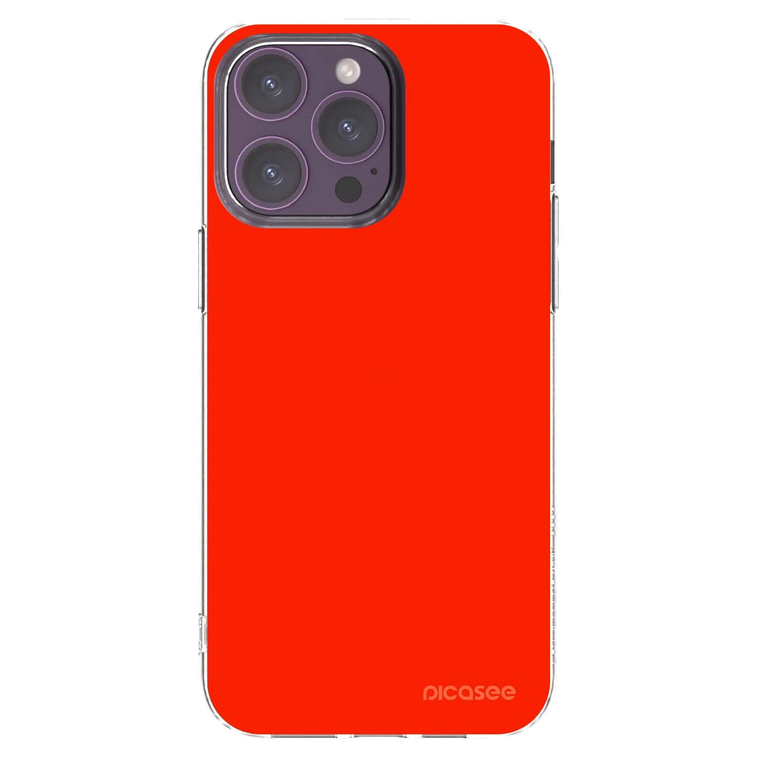 Picasee Apple iPhone 14 Pro Max Hülle - Transparentes Silikon - Maranello Red
