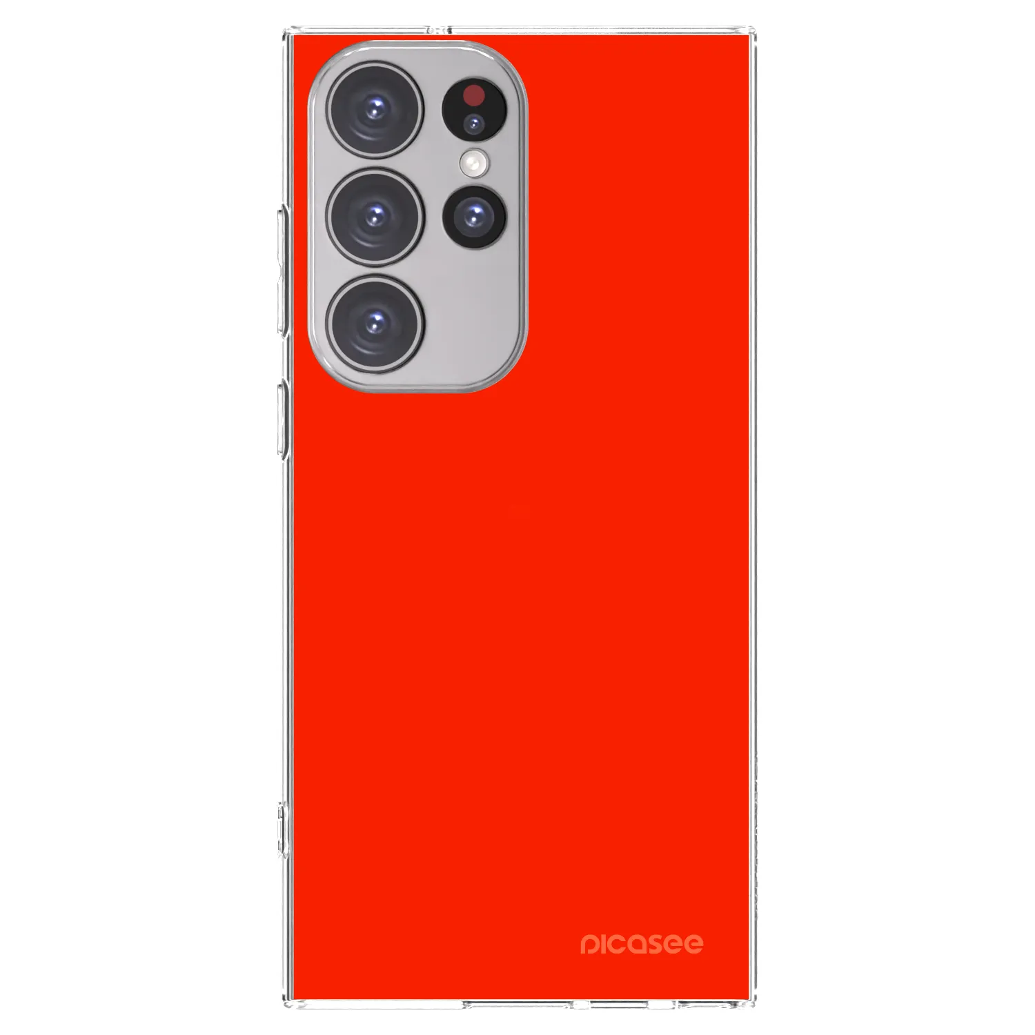 Picasee Samsung Galaxy S23 Ultra 5G Hülle - Transparentes Silikon - Maranello Red